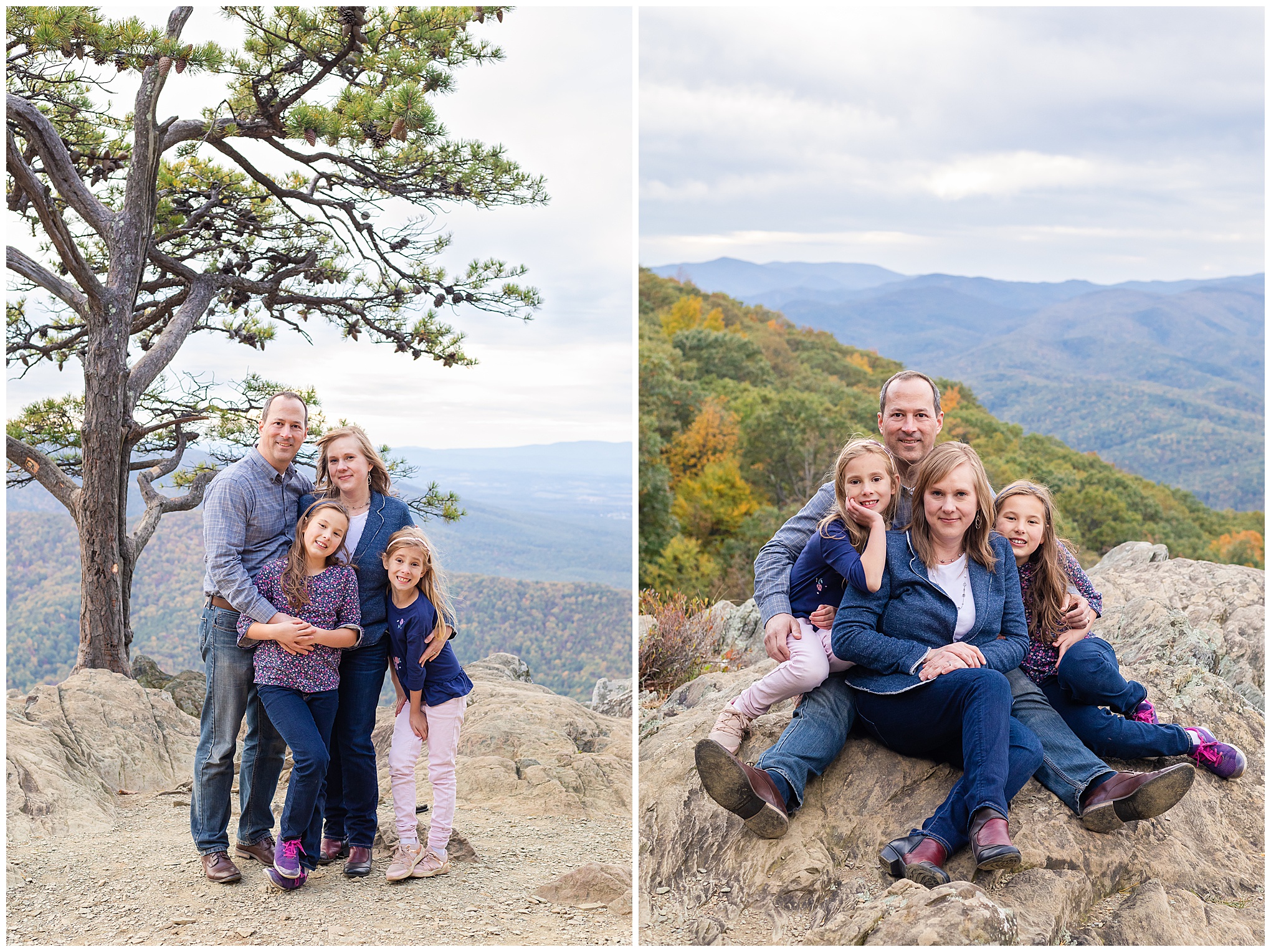 Fall Foliage Family Portraits Blue Ridge Parkway
