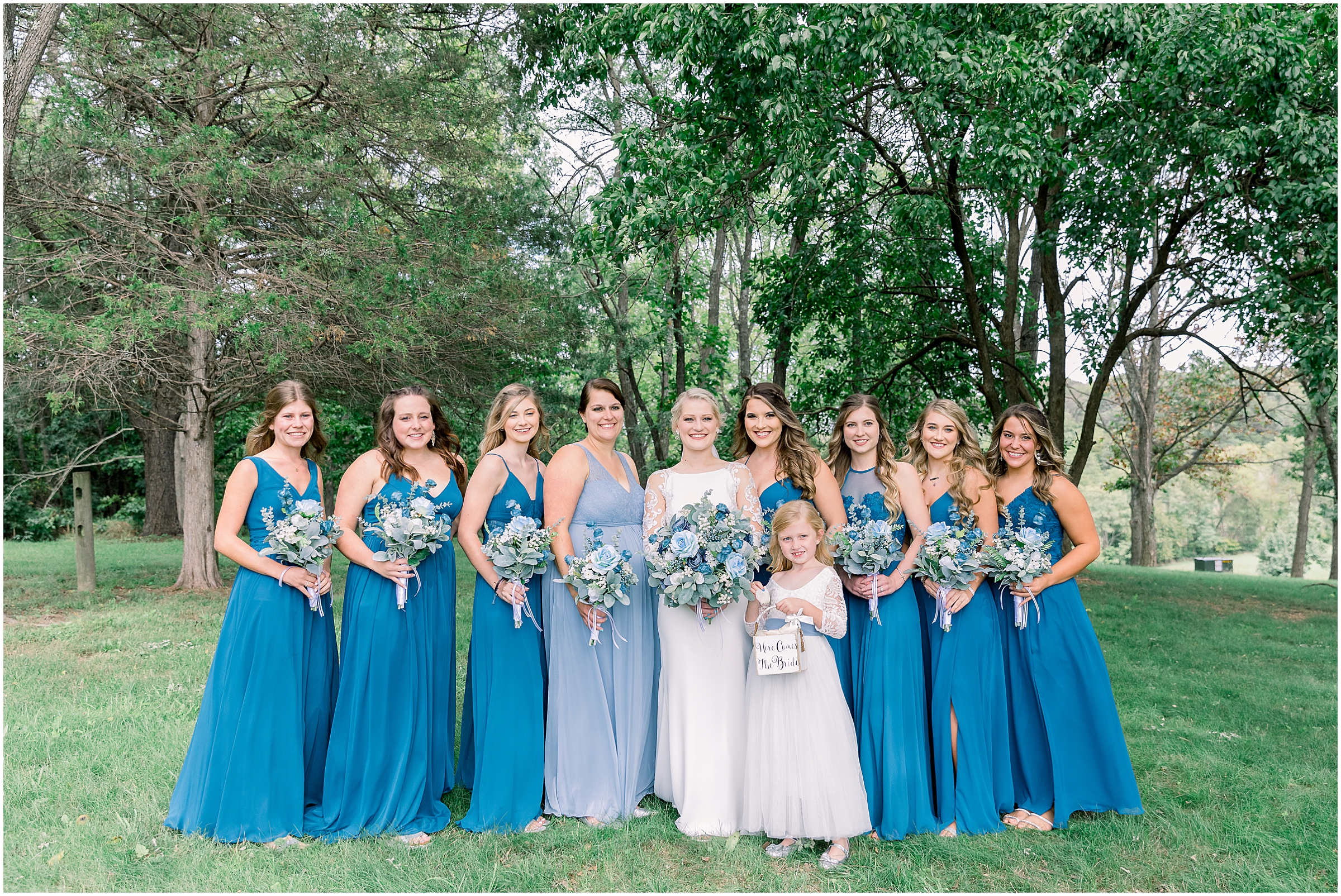 A beautiful dusty blue wedding