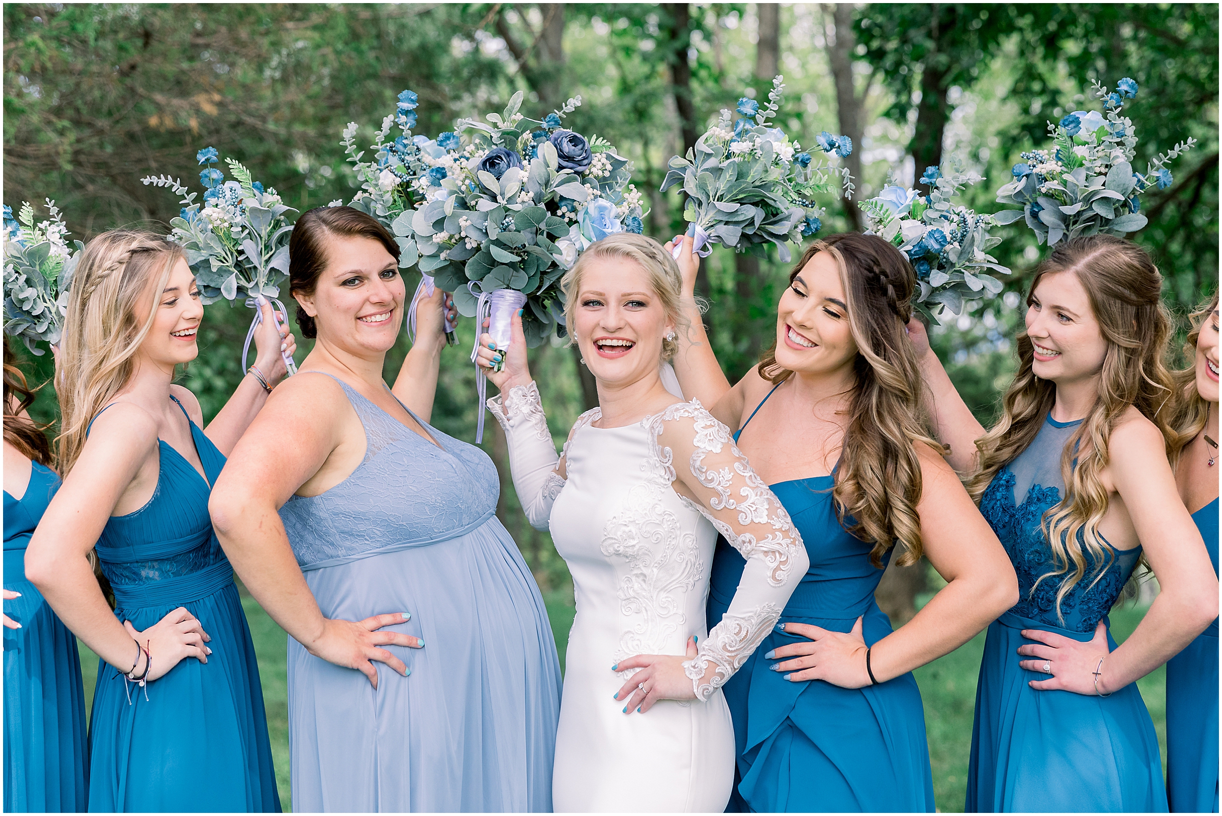 A beautiful dusty blue wedding